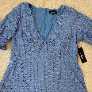 NWT Lulu's Eyelet Midi Dress - "Good To Be Me" XL